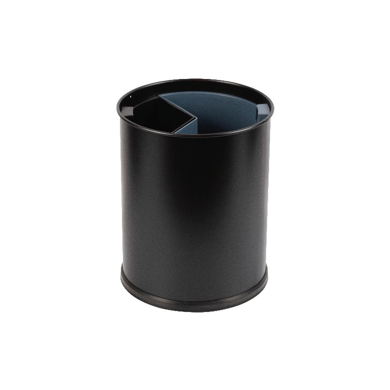 Poubelle de tri sélectif noir 2 flux - 13 L Poubelle de tri sélectif noir 2 flux - 13 L