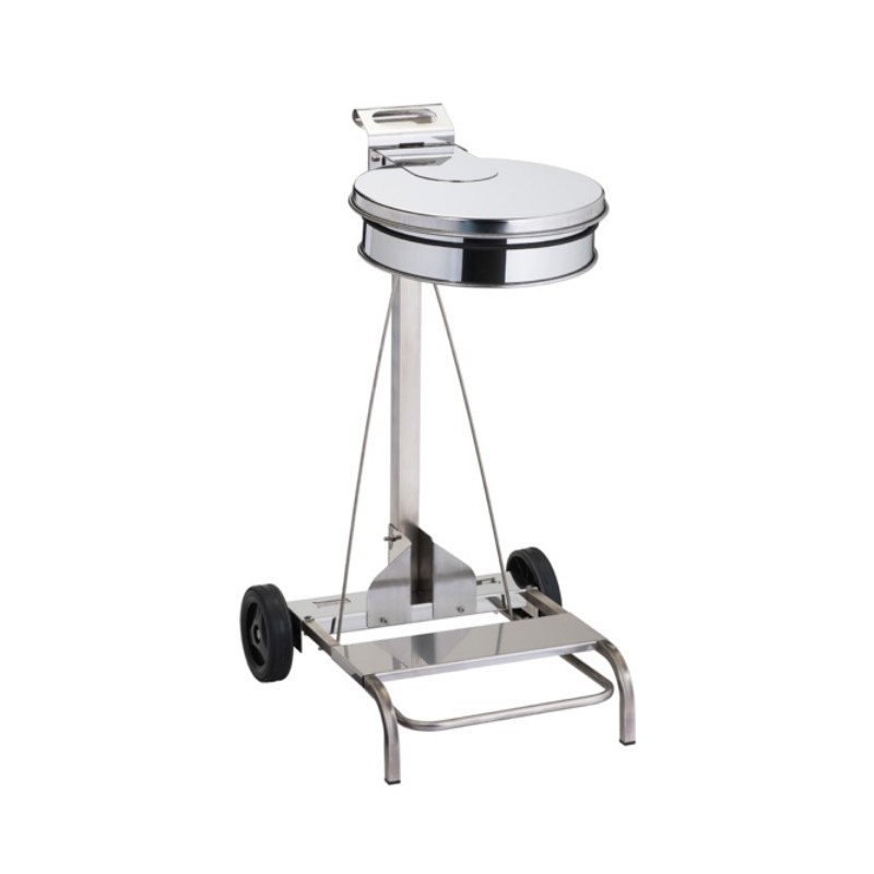 Support-sac mobile 110L - Inox 304 Brillant Support-sac mobile 110L - Inox 304 Brillant