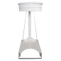 Support-sac FIRMA a pedale 80/110L fixe - Blanc RAL9010 Support-sac FIRMA a pedale 80/110L fixe - Blanc RAL9010