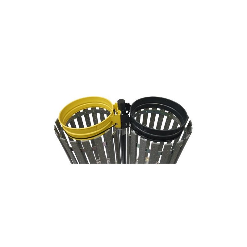 Support sac biflux 2x110L sur tube + ent. PolyAl Support sac biflux 2x110L sur tube + ent. PolyAl