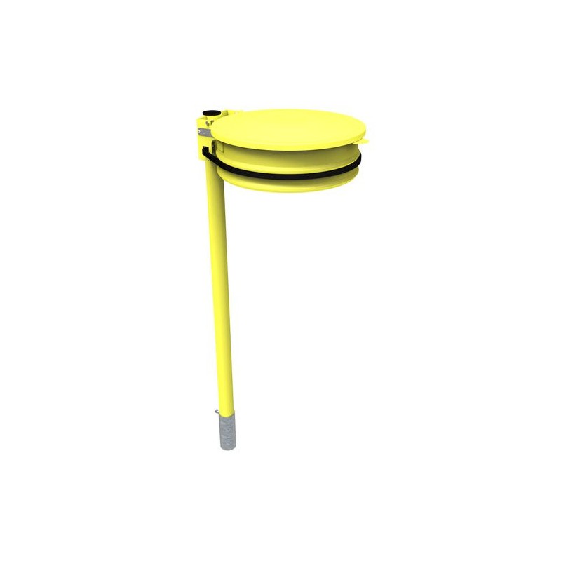 Support-sac 80/110L sur tube a sceller avec couvercle
