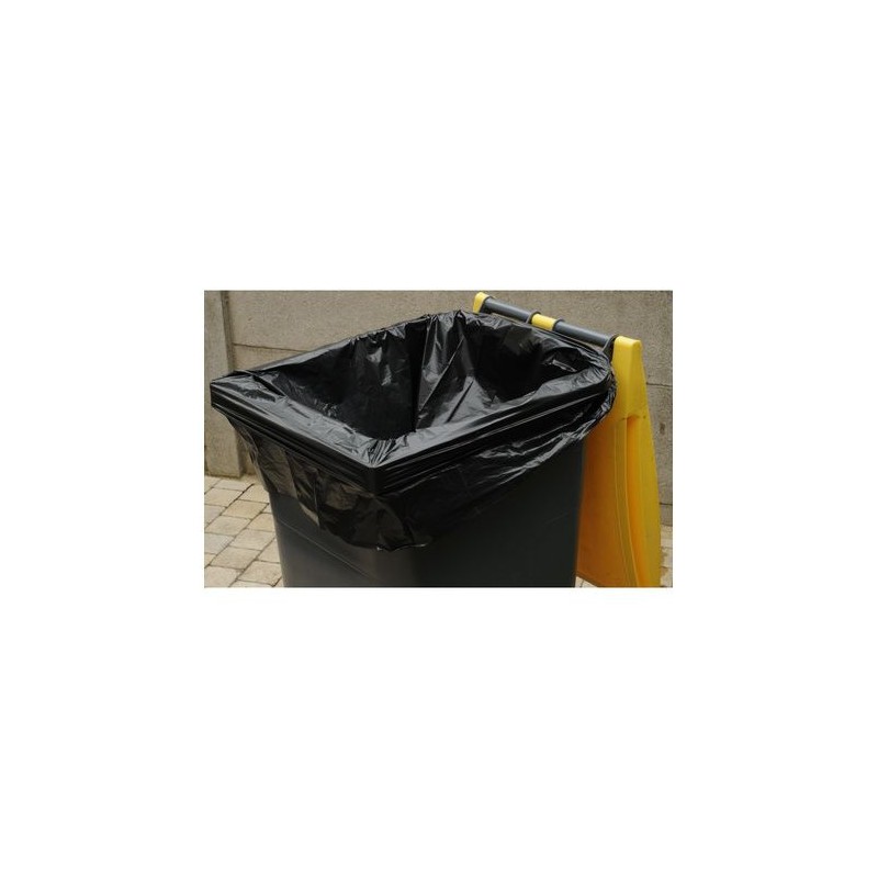 Housse conteneur PEBD - Noir 240L 20µ 670+(2x240)x1350 mm (x200) Housse conteneur PEBD - Noir 240L 20µ 670+(2x240)x1350 mm (x200)
