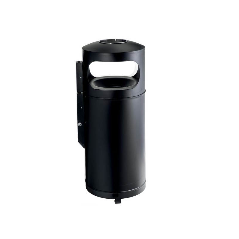 Corbeille anti-feu GRISU CITY 110L avec cendrier - Gris Corbeille anti-feu GRISU CITY 110L avec cendrier - Gris