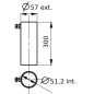 Insert de scellement beton l.300mm Insert de scellement beton l.300mm