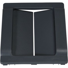 Conteneur PB 2x60L biflux noir - Couvercles jaune et gris