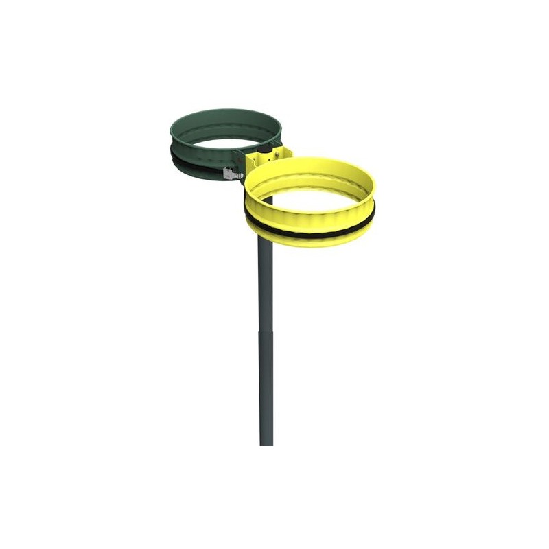 Support-sac biflux 80/110L sur tube a sceller - RAL Special Support-sac biflux 80/110L sur tube a sceller - RAL Special