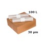 Sac poubelle PEBD - Transparent 100L 30µ 420+(2x200)x850 mm (x200) Sac poubelle PEBD - Transparent 100L 30µ 420+(2x200)x850 mm (x200)