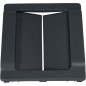 Conteneur PB 2x60L biflux noir - Couvercles jaune et gris Conteneur PB 2x60L biflux noir - Couvercles jaune et gris