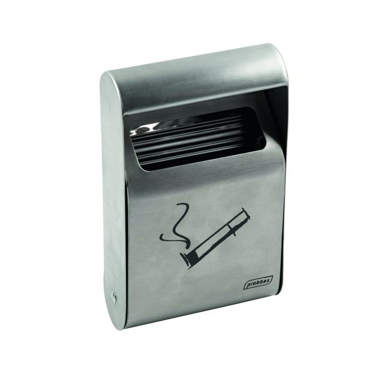 Cendrier mural 1,5 litre en inox Cendrier mural 1,5 litre en inox