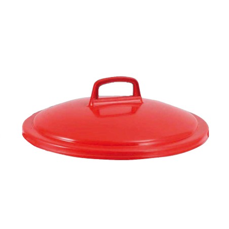 Couvercle avec poignée pour conteneur rond HACCP 75 L