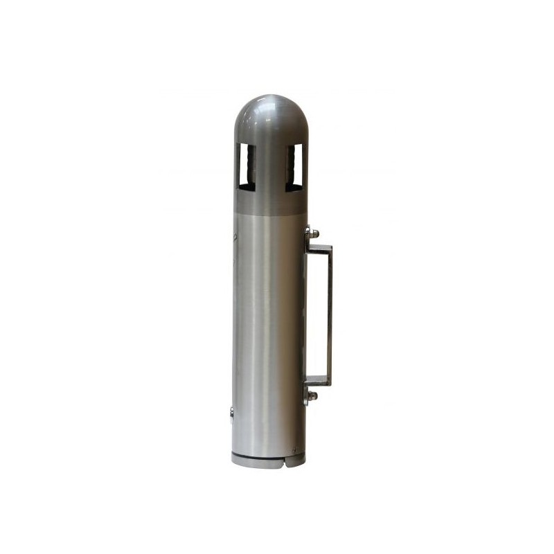 Cendrier mural 1,6 litre DOME - ALU Cendrier mural 1,6 litre DOME - ALU