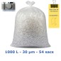 Sacs-poubelle 1000L Transparent 30µ 1350x2250 mm (54 sacs) Sacs-poubelle 1000L Transparent 30µ 1350x2250 mm (54 sacs)