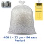 Sac poubelle Transp perforé 400L 23µ 940x1950 mm (84 sacs)