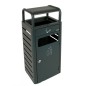 Cendrier 2,3 litres / Collecteur 20 litres - Gris anthracite Cendrier 2,3 litres / Collecteur 20 litres - Gris anthracite