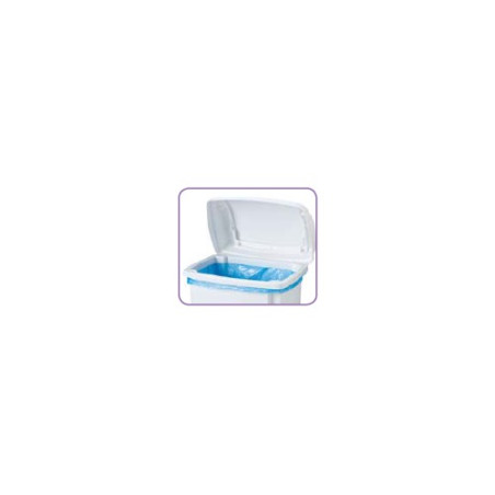 Poubelle polypropylène 10L avec couvercle basculant - Blanc