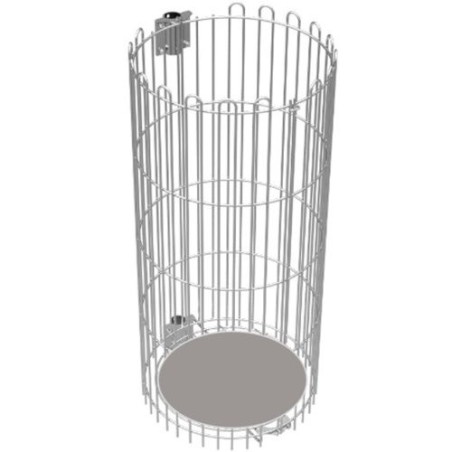 Entourage grillagé pour support-sac