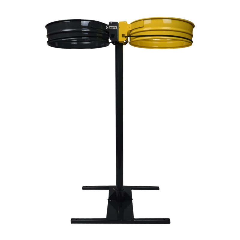 Support-sac biflux 2x110L sur socle Support-sac biflux 2x110L sur socle