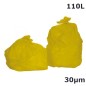 Sac poubelle 110L Jaune 30µ 700x1050 mm (200 sacs)