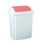 Poubelle polypropylène 50L avec couvercle basculant - Rouge Poubelle polypropylène 50L avec couvercle basculant - Rouge