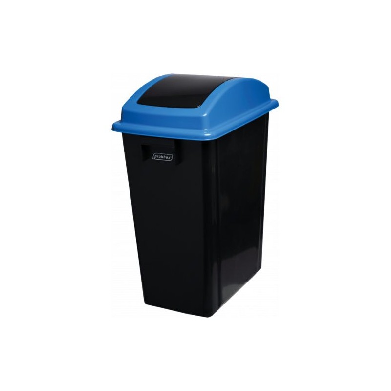 Poubelle tri sélectif avec couvercle basculant 40L