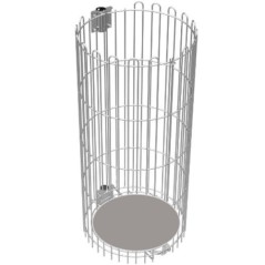 Entourage grillagé pour support-sac