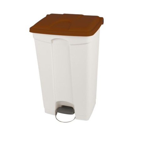 Poubelle a pedale avec couvercle 90L