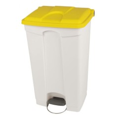 Poubelle a pedale avec couvercle 90L