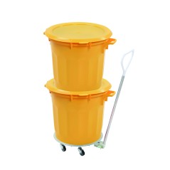 Conteneur alimentaire rond HACCP 75L