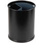 Poubelle de tri sélectif noir 2 flux - 13 L Poubelle de tri sélectif noir 2 flux - 13 L