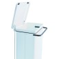 Poubelle mobile 110L - Acier blanc Poubelle mobile 110L - Acier blanc