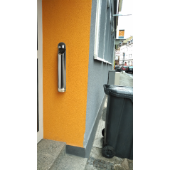 Cendrier sur pied avec toit 1.7L miroir inox