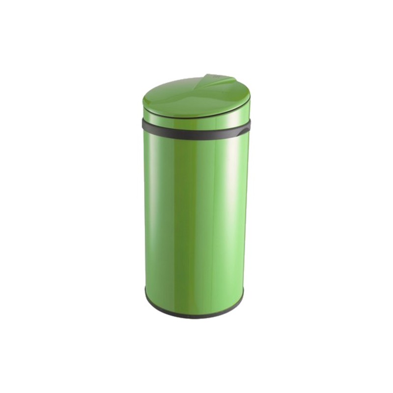 Poubelle a ouverture TOUCH 56L - Inox vert
