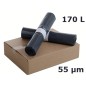 Sac poubelle PEBD - Noir 170L 55µ 950x1200 mm (100 sacs)