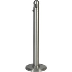 Cendrier colonne DOME 3 L sur socle - Alu