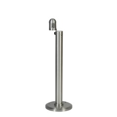 Cendrier colonne DOME 3 L sur socle - Alu