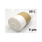 Sac poubelle PEHD - Blanc 20L 9µ 450x480mm (1000 sacs)
