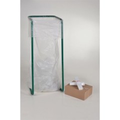 Sac poubelle perfore 400L transparent ep23µm PEMD neutre (12rl x7 84)