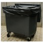 Housse conteneur 750L Noir 20µ 1930x1500 mm (100 sacs)