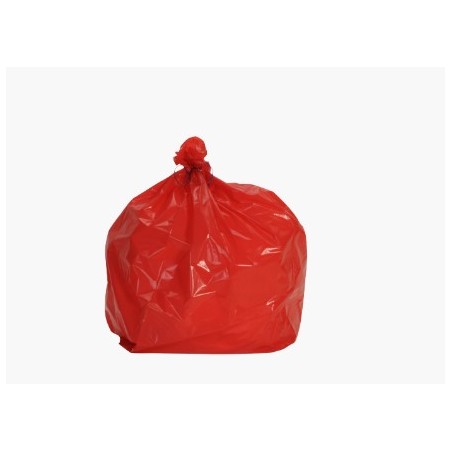 Sac poubelle PEBD - Rouge 50L 30µ LS 680x750mm (x200)