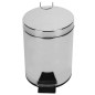 Poubelle ronde à pédale 5L - Inox