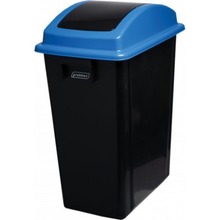 Poubelle tri sélectif avec couvercle basculant 40L