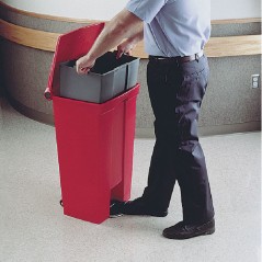 Bac interieur rigide 27L pour collecteur a pedale 30,3L