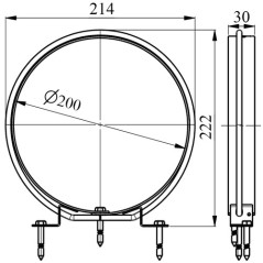 Support-sac 15/25L - Inox