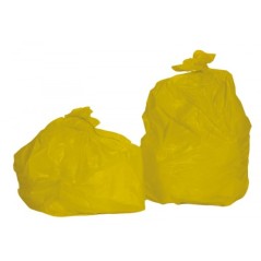 Sac poubelle 110L 30µm dim.700x1050 - Polyethyl. jaune (x200)