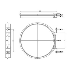 Support-sac 15/25L - Inox