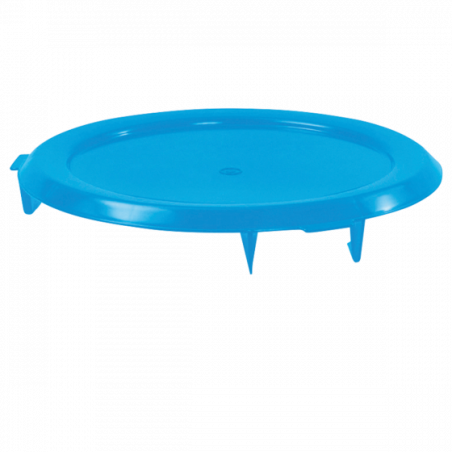 Couvercle plat pour conteneur rond HACCP 75L - Vert