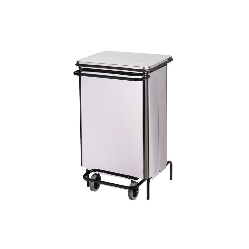 Poubelle 70L inox a ouverture frontale