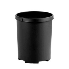 Corbeille ronde 50L - Plastique noir