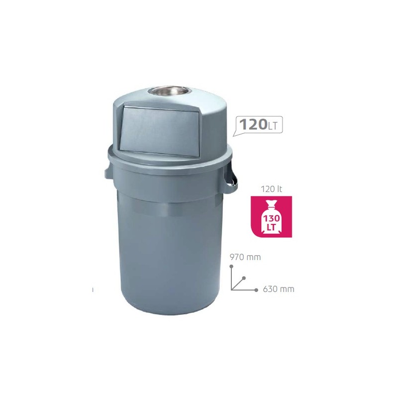 Poubelle MAXIPUSH 120 L ou 80 L