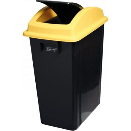 Poubelle tri sélectif avec couvercle basculant 40L